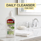 Kerasal Daily Defense Foot Wash, Cleanser, 12 oz | Daily foot cleanser with tea tree oil washes away odor and impurities to help feet feel clean and refreshed.
