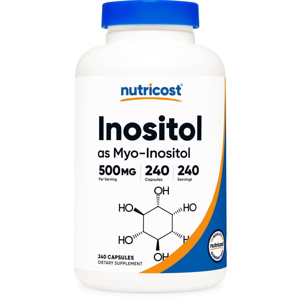 Nutricost Inositol Capsules 500mg, 240 Capsules - Veggie Capsules, Non-GMO, Gluten Free (Myo-Inositol) (Pack of 2)