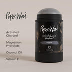 Buy now PiperWai Natural Deodorant w/Activated Charcoal | Odor Protection, Vegan, Aluminum Free, Shark Tank Product for Women & Men | Great for Travel, & Gifts | 2.6 oz (75g) Original Scented Stick at indiglob india