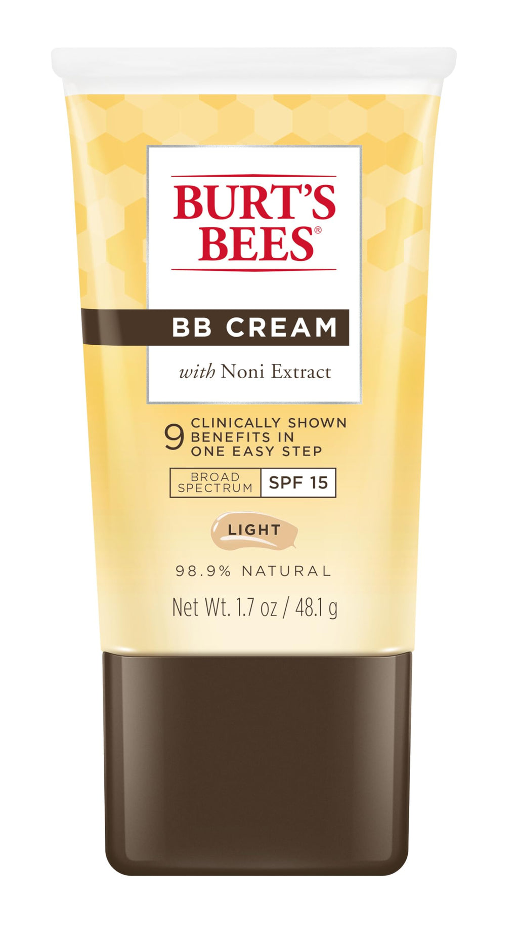 Buy now Burt's Bees BB Cream With SPF 15, Broad-Spectrum Sunscreen Tinted Lotion for All Skin Types, 98.9 Percent Natural Origin Skin Care, Light, 1.7 oz. Tube at indiglob india