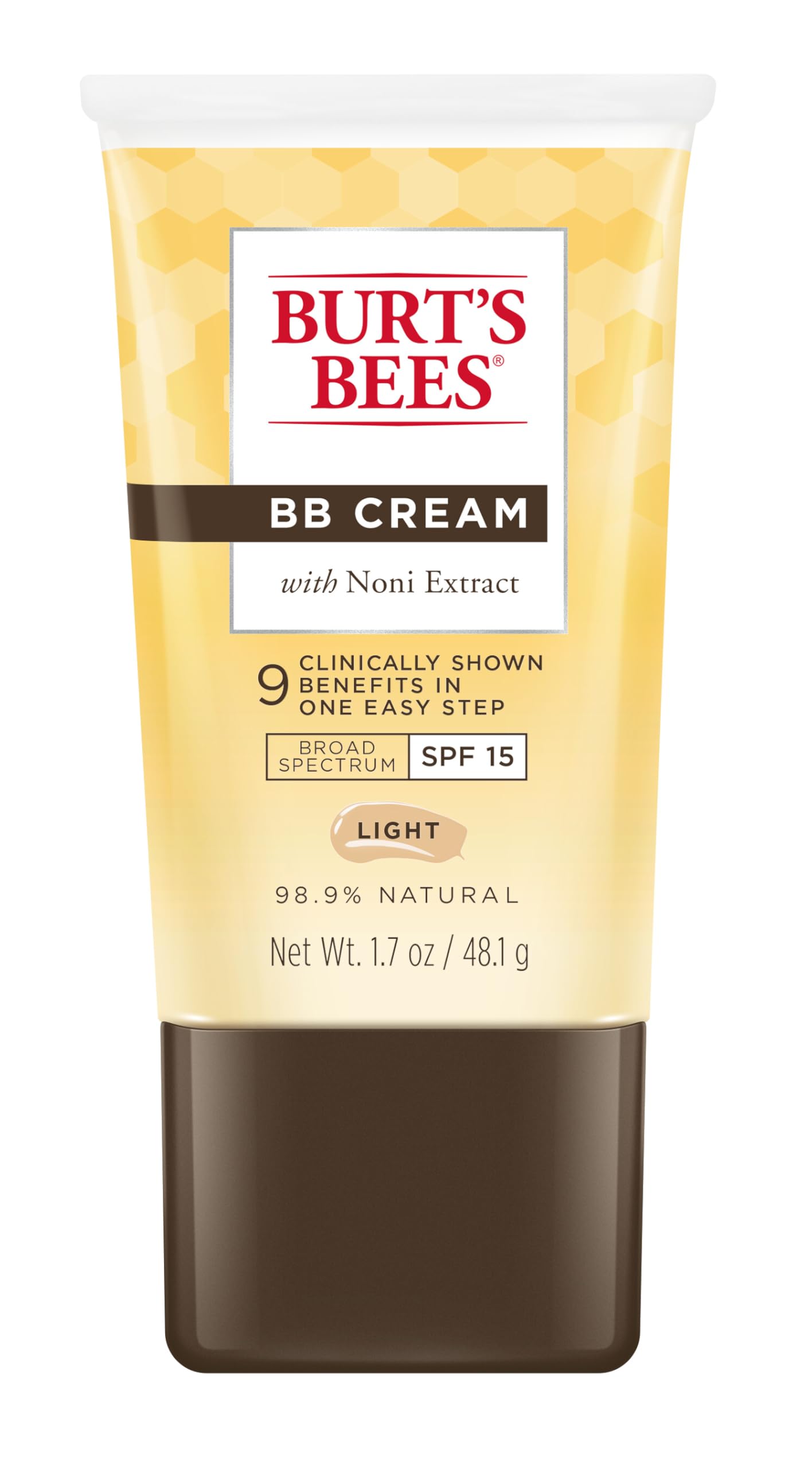 Buy now Burt's Bees BB Cream With SPF 15, Broad-Spectrum Sunscreen Tinted Lotion for All Skin Types, 98.9 Percent Natural Origin Skin Care, Light, 1.7 oz. Tube at indiglob india