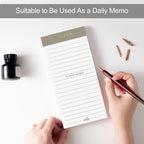 Utron 7 Pack Magnetic Notepads for Refrigerator, Morandi Color Magnetic Grocery List Pad for Fridge, Full Magnet Back Shopping Lists, 30 Sheets Per Note Pads