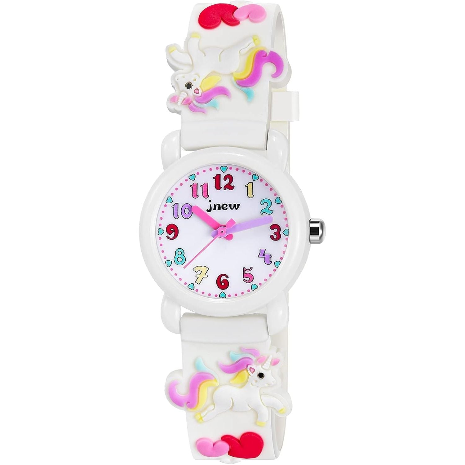Buy now Venhoo Kids Watches 3D Cute Cartoon Waterproof Silicone Children Toddler Wrist Watches Time Teacher Gifts for 3-10 Ages Boys Little Child-Universe… White at indiglob india