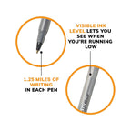 BIC Round Stic Xtra Life Black Ballpoint Pens, Medium Point (1.0mm), 500-Count Pack of Bulk Pens, Flexible Round Barrel for Comfortable Writing, No. 1 Selling Ballpoint Pens