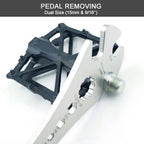 Bike Pedal Wrench, Bicycle Pedal Removal Tool with Extra Long Handle for Efficient Repair of Road and Mountain Bikes