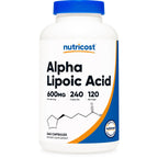 Nutricost Alpha Lipoic Acid 600mg Per Serving, 240 Capsules | Gluten Free, Vegetarian Capsules, Soy Free & GMO-Free