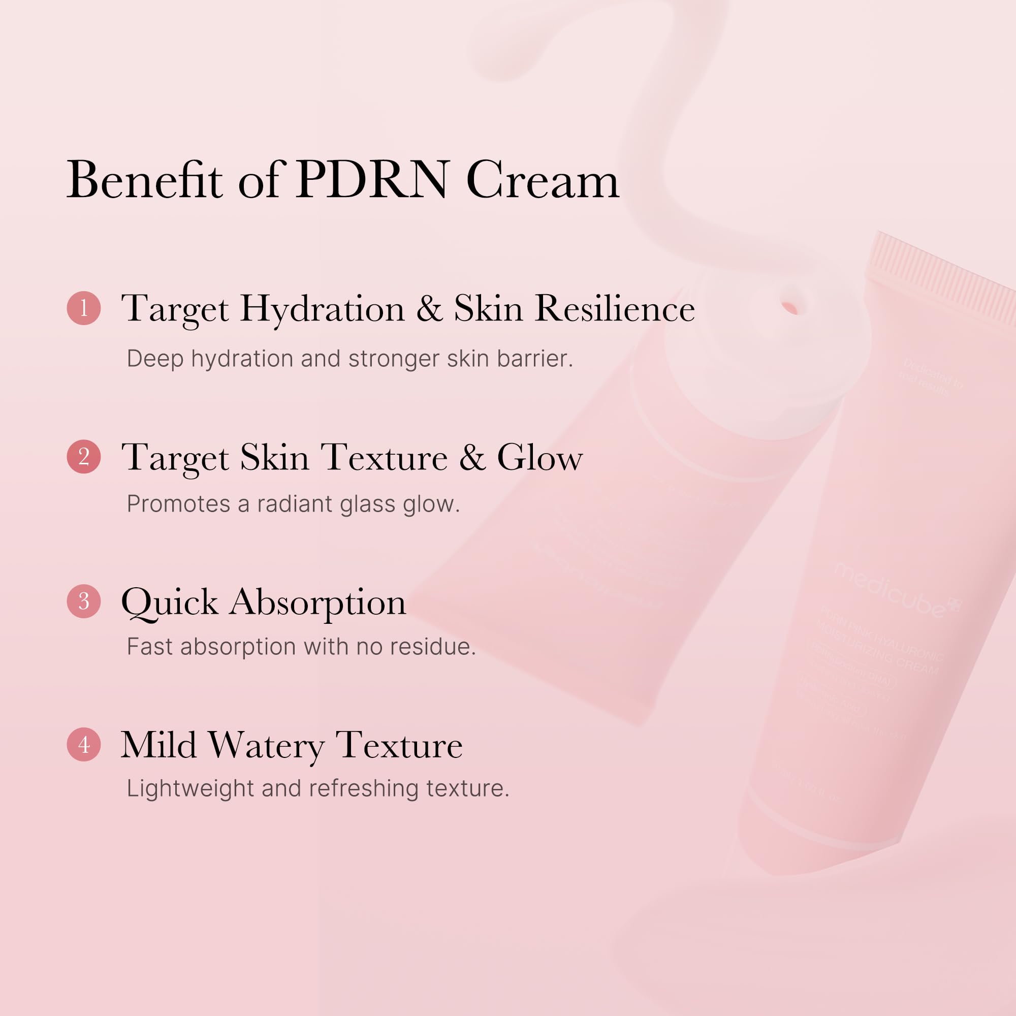 medicube Salmon DNA PDRN Pink Hyaluronic Moisturizing Cream | Blemish Relief, Hydration & Elasticity Care - For the Look of Uneven Skin Tone & Pores, Korean Skincare, 1.69 fl. oz.