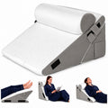10-in-1 Adjustable Design 3PCS Wedge Pillow for Sleep Apnea, Wedge Pillow for Acid Reflux Relief, Orthopedic Headboard Bed Wedge Pillow for Sleeping, Neck & Back Support for Snoring and Reading