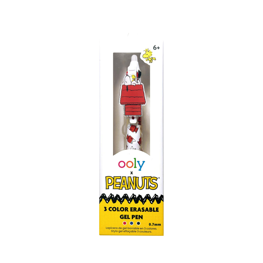 OOLY x Peanuts Officially Licensed Snoopy 3-Color Erasable Gel Pen