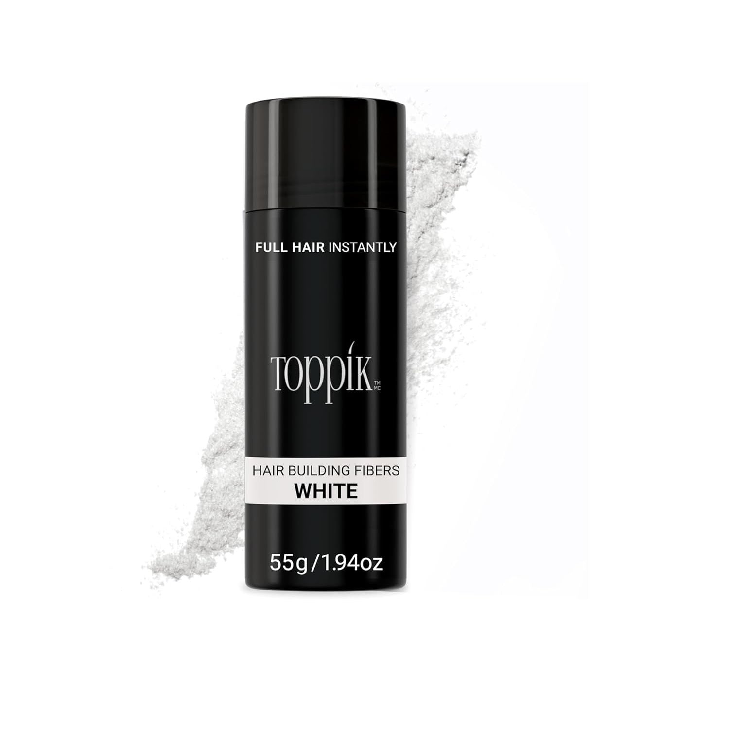 Buy now Toppik Hair Building Fibers, Fill In Fine or Thinning Hair Instantly Thicker, Fuller Looking Hair 9 Shades,4 size options White X-Large 55g at indiglob india