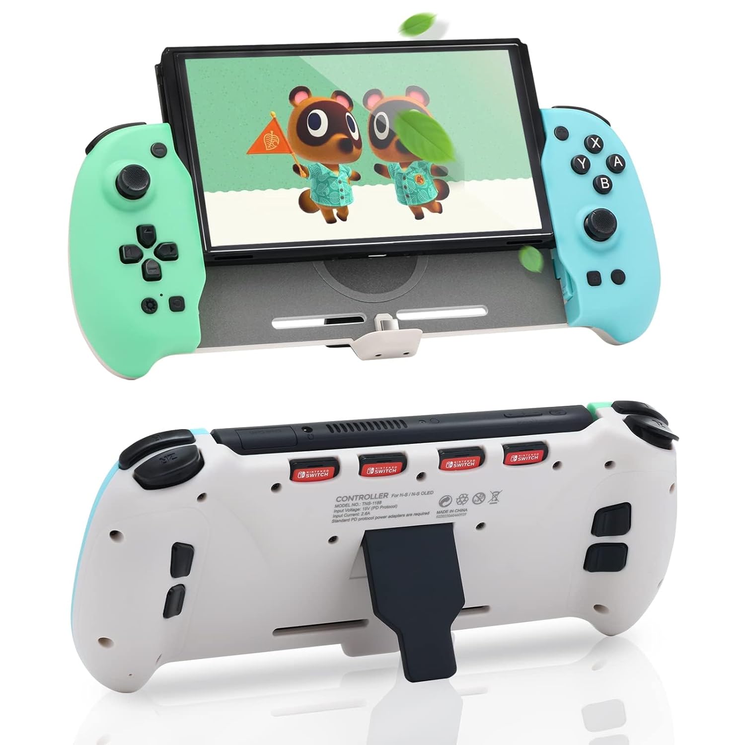 Buy now ECHZOVE Switch Controller Grip, Ergonomic Switch Controller with Six-Axis Gyroscope for Gravity Induction, Twin Motor Vibration, Power-Charging Input Port(NOT for Switch OLED) Oled Black at indiglob india