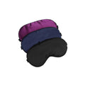 Silk-Sleep-Mask Eye-Mask Eye-Cover Eyeshade - 100% Silk Soft Adjustable Strip(Black+Dark Blue+Purple)