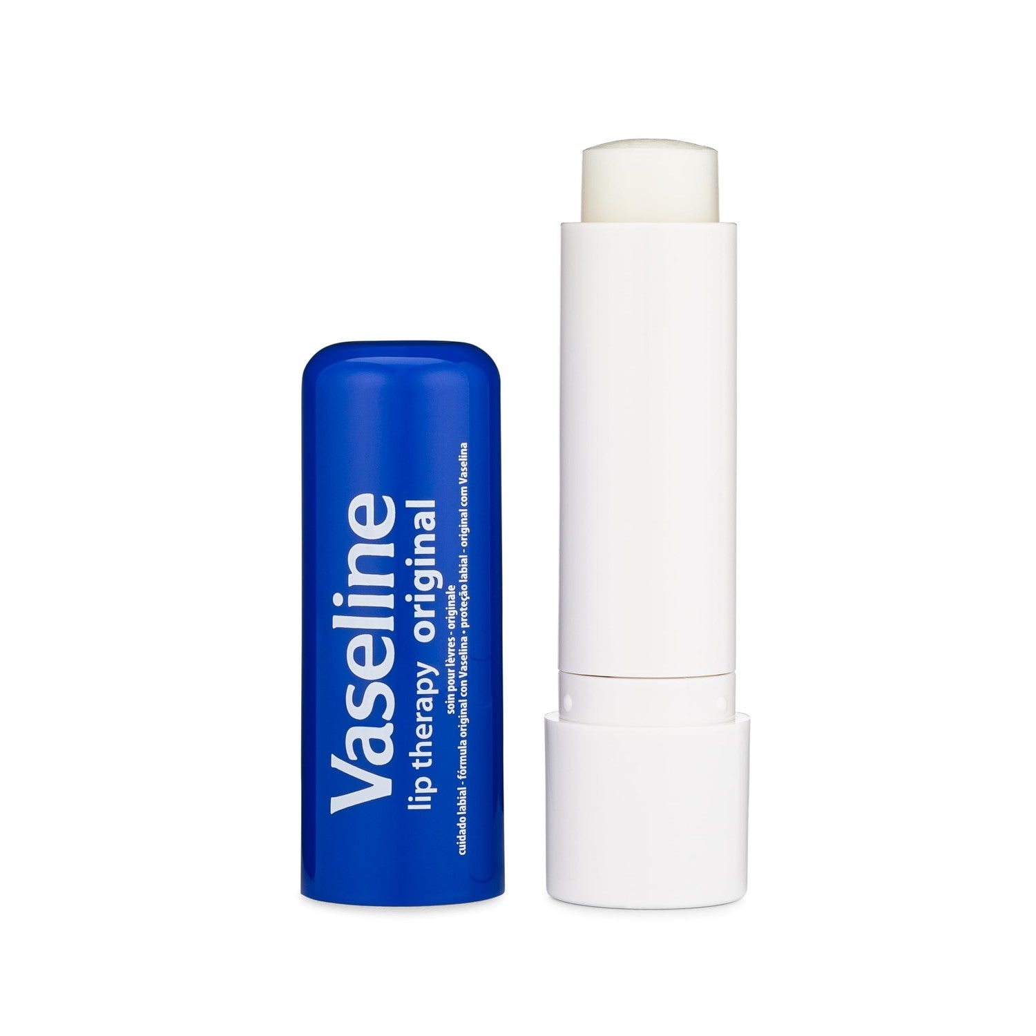 Vaseline Lip Therapy Care Original, Fast-Acting Nourishment, Ideal for Chapped, Dry, Cracked, or Damaged Lips, Lip Balm, 2-Pack of 2, 0.16 Oz Each, 4 Lip Balms