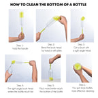 ALINK 16 inch Long Bottle Brush Cleaner for Washing Wine/Beer/Sport Well/Thermos/Glass, Hummingbird Feeder and Long Narrow Neck Sport Bottles