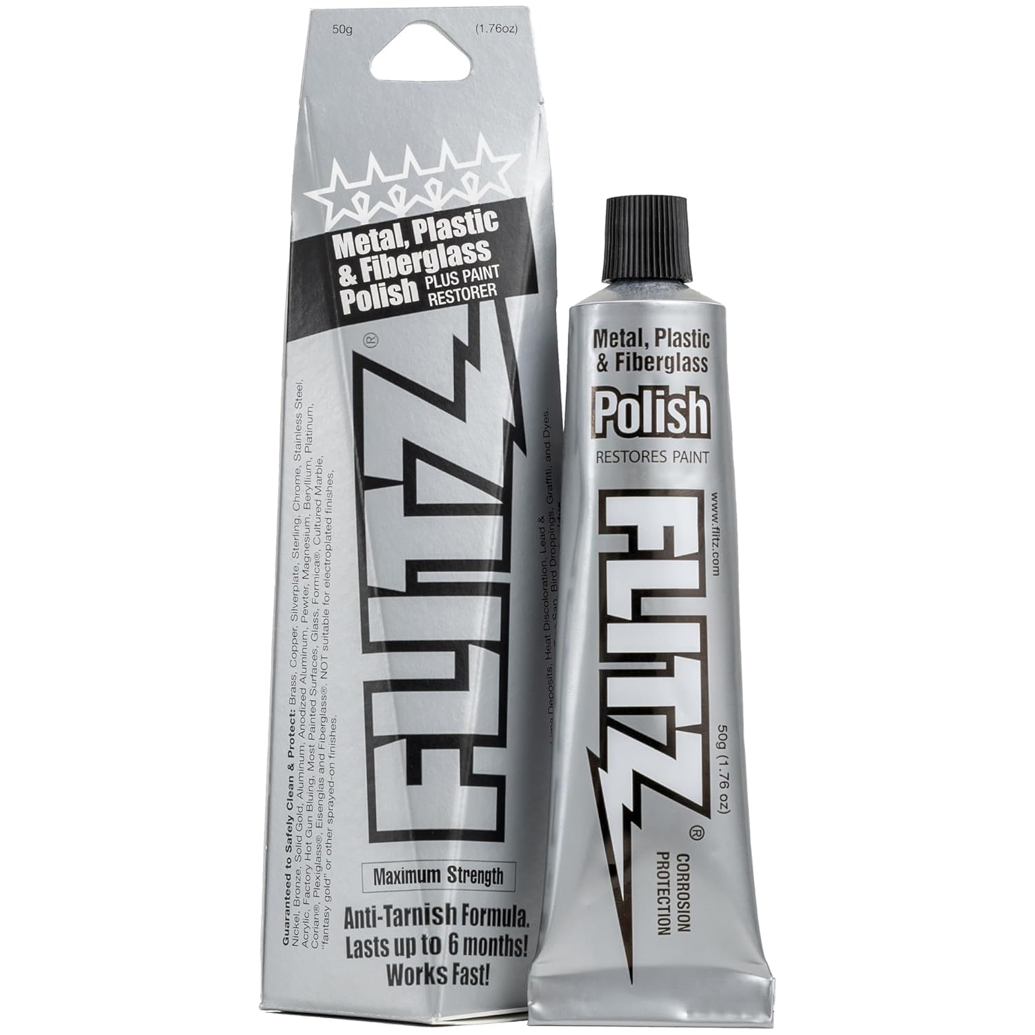 Buy now Flitz Multi-Purpose Metal Polish Paste - 1.76oz Tube of USA-Made Chrome Polish - Works on Stainless Steel, Aluminum, Plastic, Jewelry and Cars - Non-Abrasive Cleaner & Rust Remover (1 Pack) at indiglob india