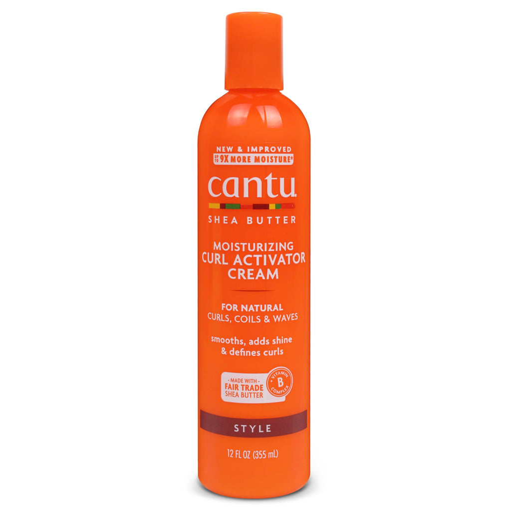 Cantu Moisturizing Curl Activator Cream for Natural Hair with Pure Shea Butter, 12 fl oz (Pack of 2)