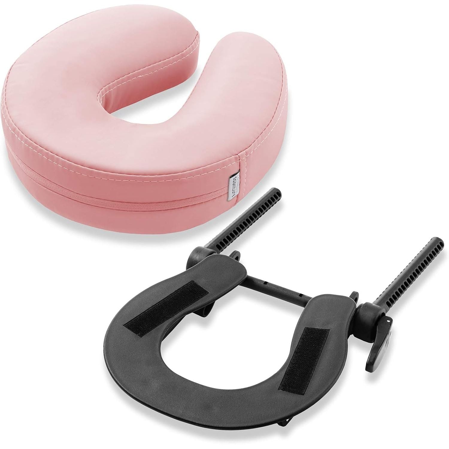 Buy now Saloniture Adjustable Massage Table Face Cradle and Pillow 3" Foam - Black Pink at indiglob india