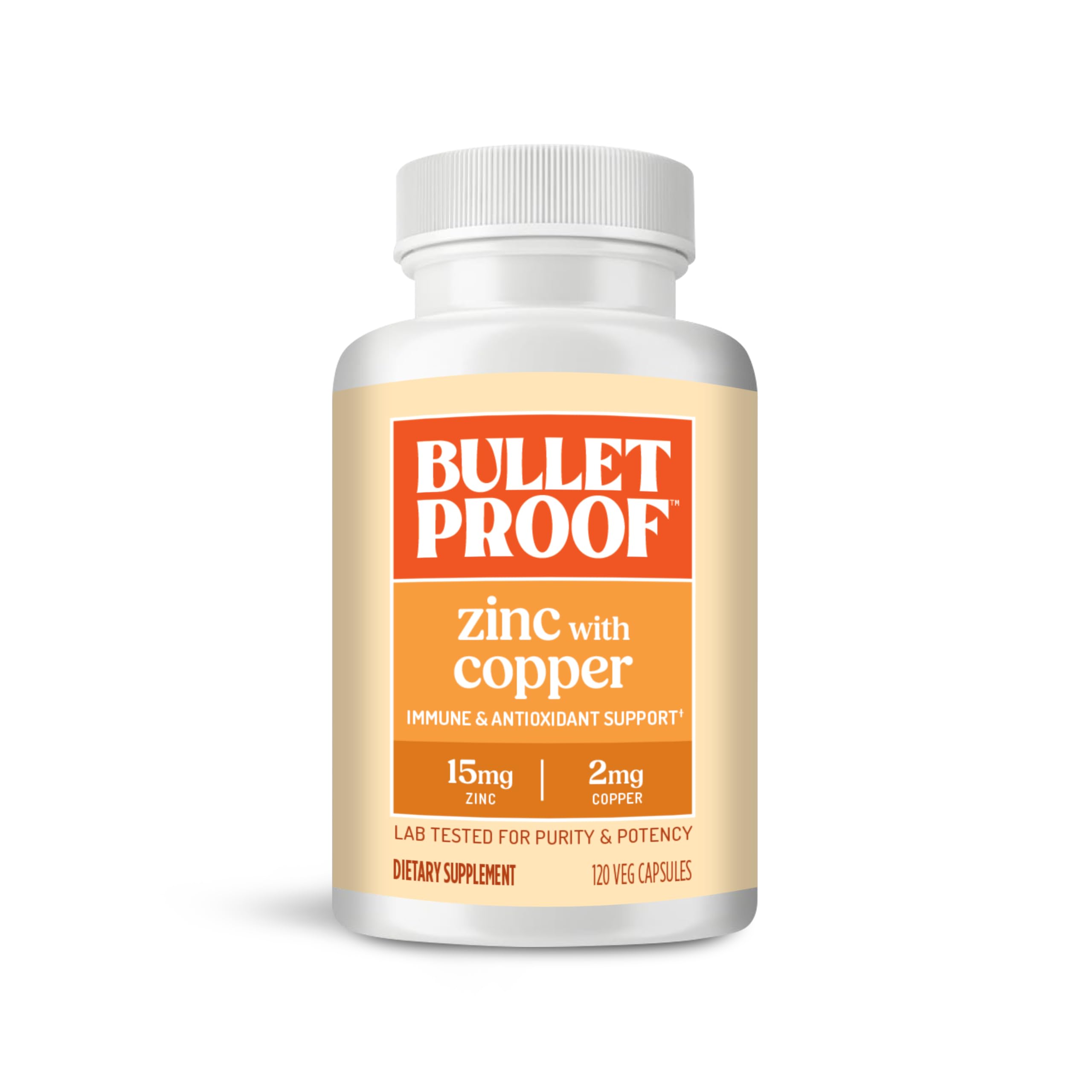 Bulletproof Zinc with Copper Capsules, 60 Count, Minerals and Antioxidant Supplement for Immunity and Mood | Minerals and Antioxidant Supplement for Immunity and Mood