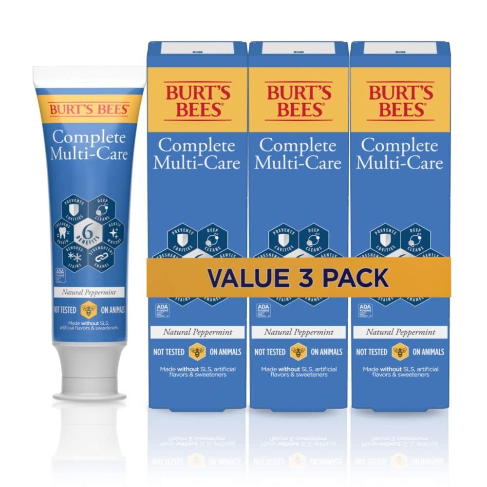 Buy now Burt's Bees Toothpaste Complete Multi Care, 4.7 oz, Pack of 3 at indiglob india