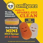 Smilyeez Scrub Moji Scrubbing Sponge Refill for The Dish Daddy (Reg. TM) Dishwand - (10 Pack)