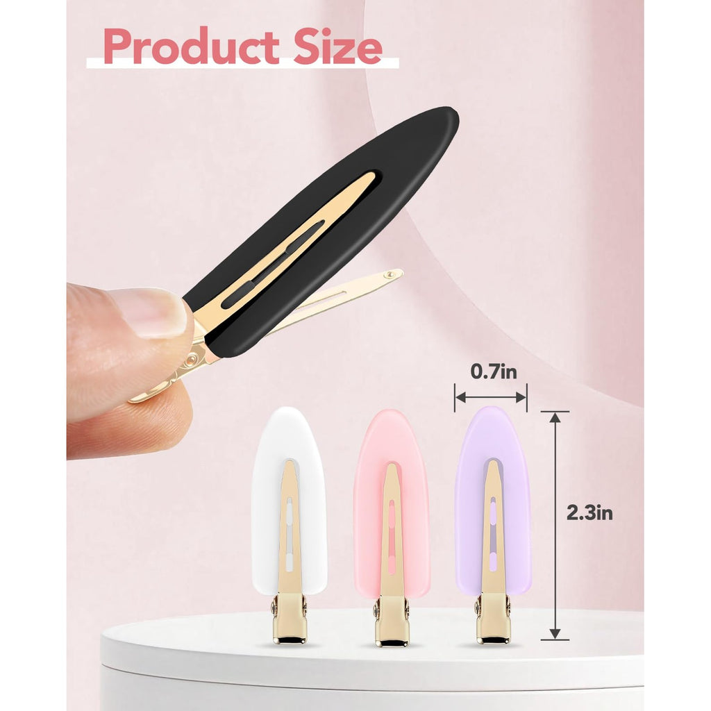 Amizo 8 Pcs No Crease Hair Clips for Makeup and Styling for Women and Girls