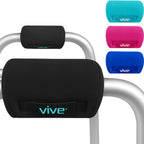 Buy now Vive Walker Handle Cushions - Padded Hand Covers - Soft Cushion Padding Medical for Folding Rolling Wheelchair, Rollator Handle, Senior, Elderly Grippers - Crutch Handle Pad Grips - Mobility Aid Black at indiglob india