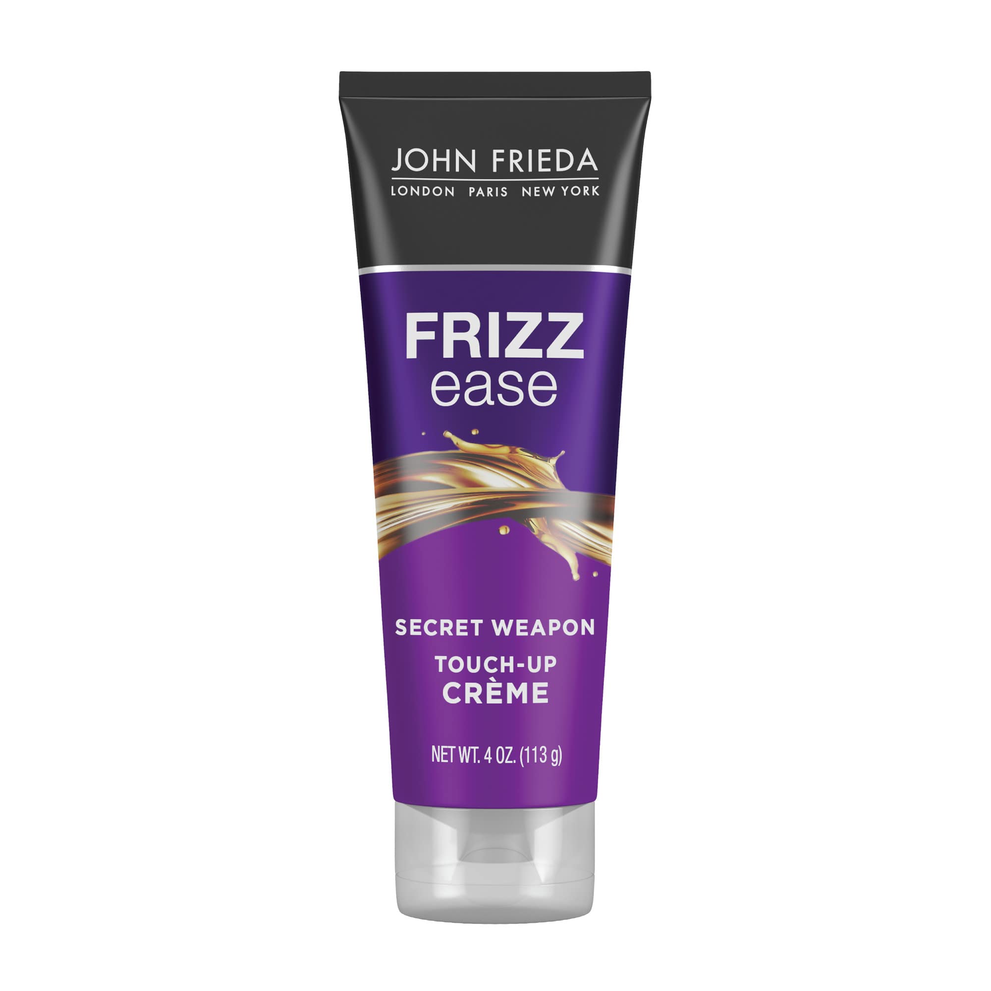 John Frieda Frizz Ease Secret Weapon Smoothing Hair Creme, 4 fl oz | Frizz Control Hair Cream, Tames Flyaways, Split End Treatment, Avocado Oil, Fine or Curly Hair, Touch-Up Cream