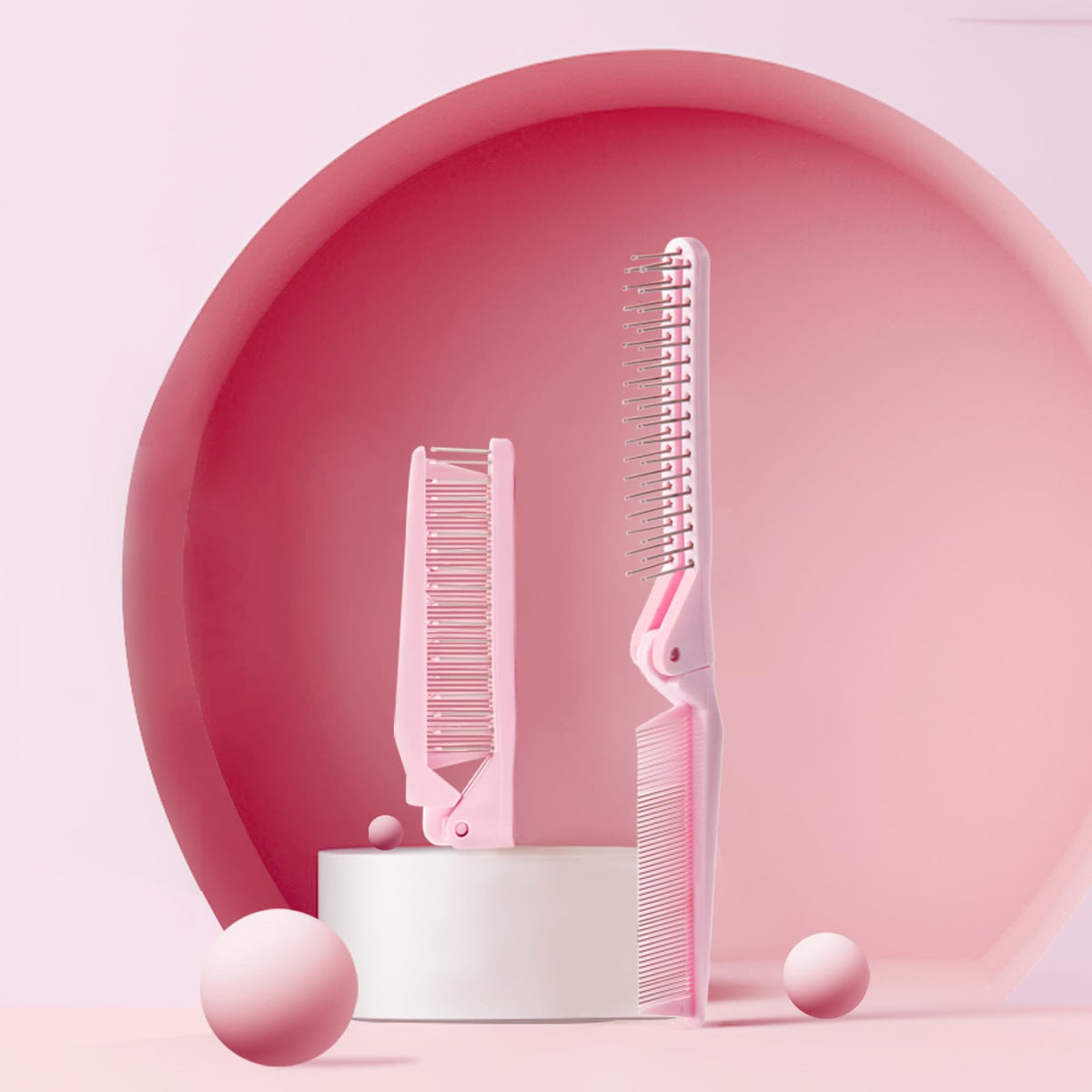 Discover the RHOS Folding Brush with Mirror for Women. Available online, perfect for on-the-go styling. Order now!