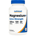 Nutricost Magnesium+ Extra Strength 420mg, 240 Capsules - 120 Servings. Magnesium Oxide and Glycinate - Non-GMO, Gluten Free, Vegan Friendly (Pack of 2)