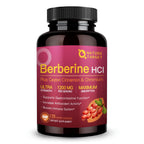NATURE TARGET Berberine Supplement with Ceylon Cinnamon 1200mg, 120 Capsule | Berberine HCl with Chromium - Supports Immune, Gastrointestinal & Digestive Health, Non-GMO