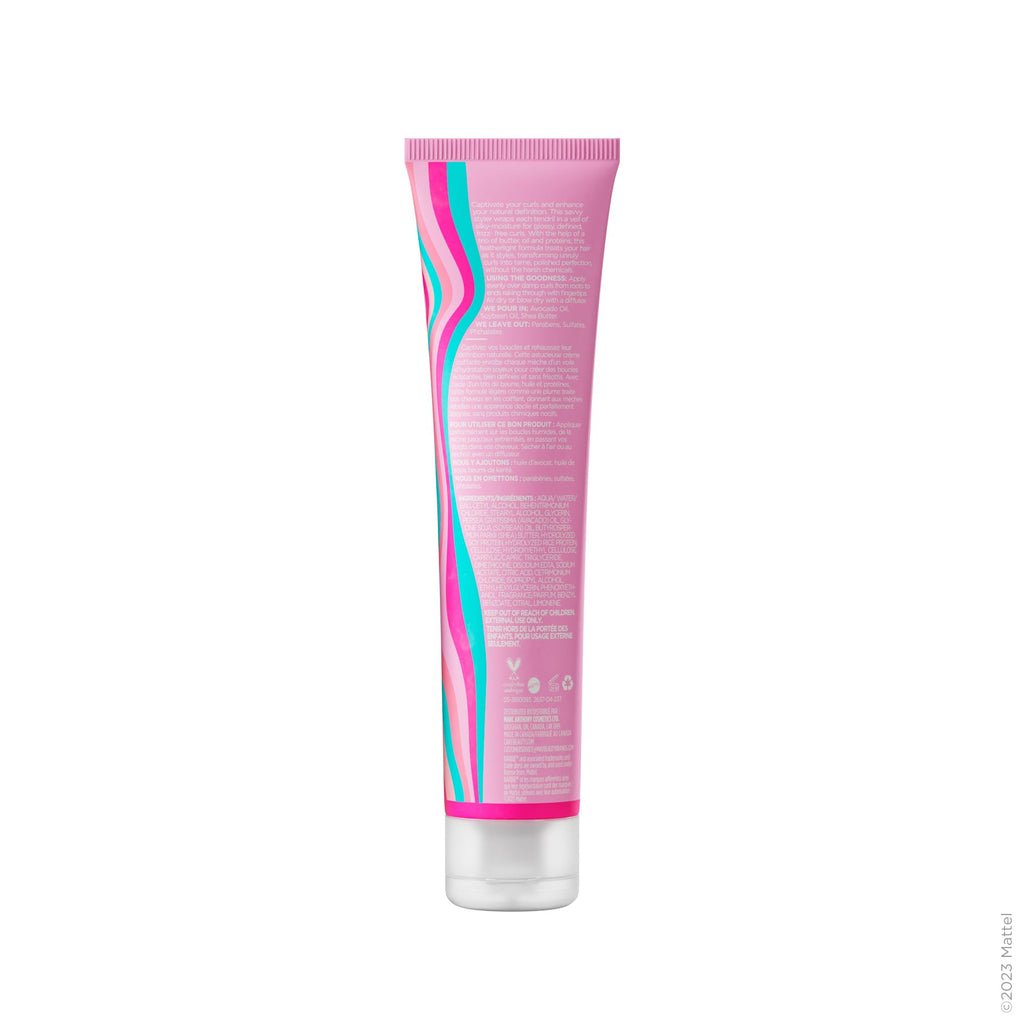 Cake Beauty x Barbie Curl Friend Defining Curl Cream - Bounce Curly Hair Styling Product & Anti Frizz Control Heat Protectant for Hair Detangler – Cruelty Free & Vegan