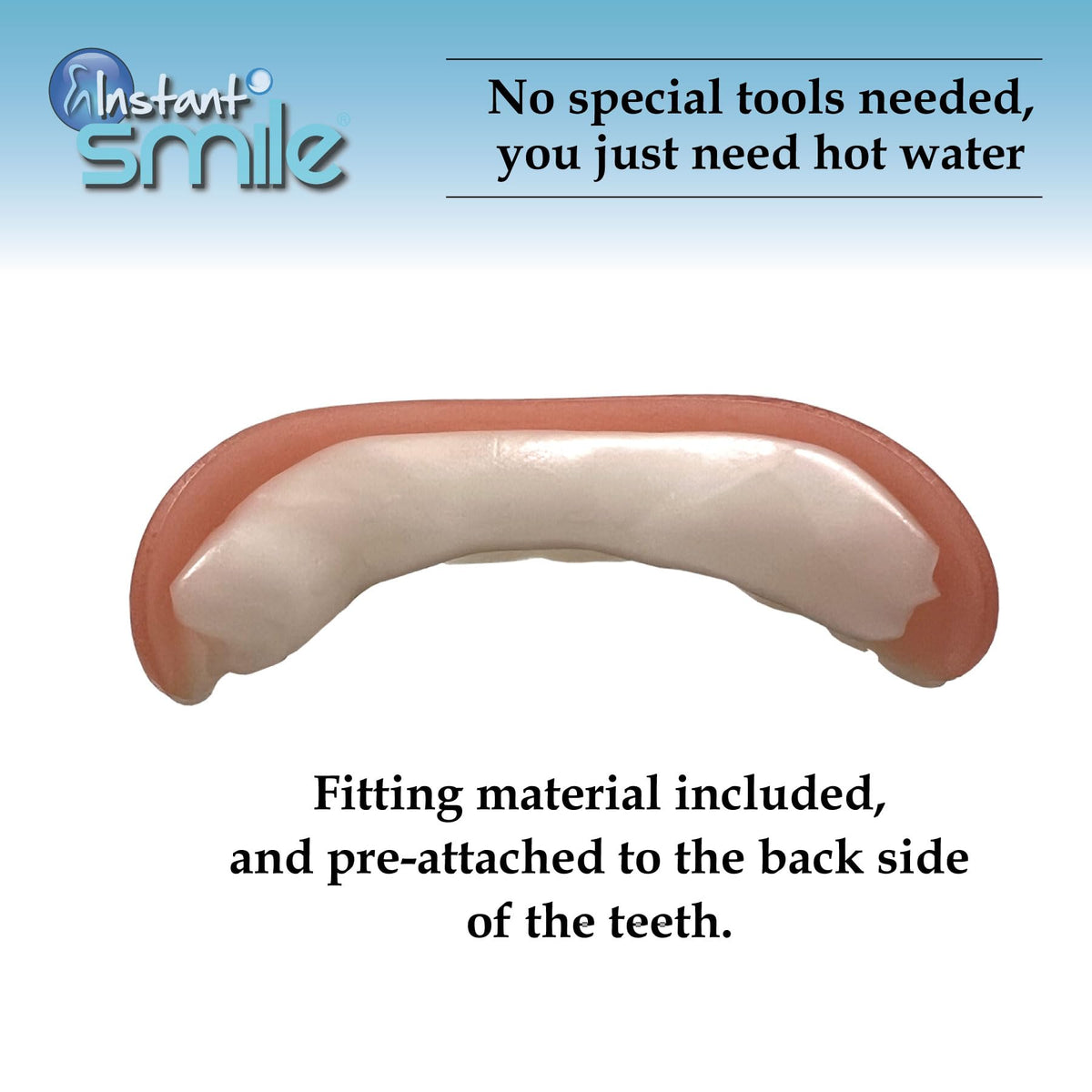 Instant Smile Comfort Fit Flex - Bright Shade - Upper Veneer Cosmetic Teeth