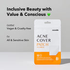 Buy now AVARELLE Acne Patches XL, Acne Cover Patch Large | Pimple Patches for Face Cheek & Nose (8 Count) | Large Hydrocolloid Acne Treatment with Tea Tree, Calendula, & Cica at indiglob india