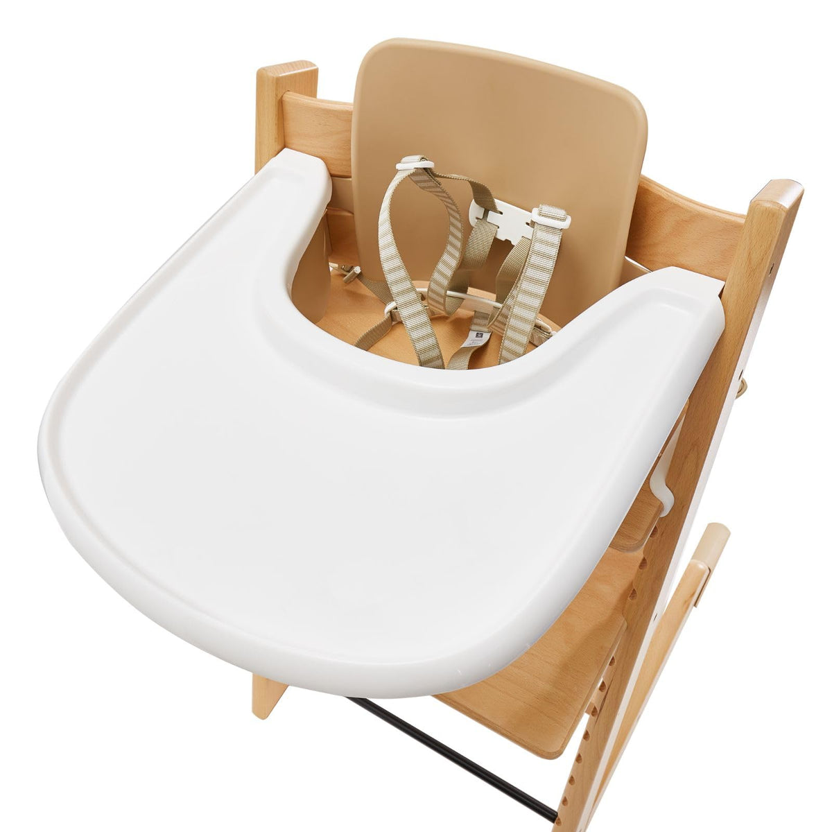 High Chair Tray Compatible with Stokke Tripp Trapp High Chair, Food Contact Grade Replacement Tray with Powerful Suction Surface Compatible with Tripp Trapp Tray