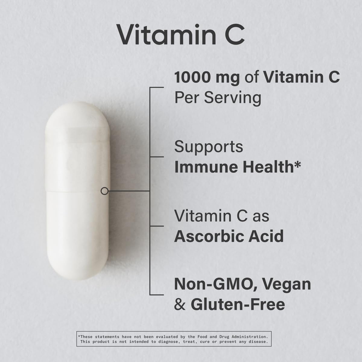 Sports Research® High Potency Vitamin C 1000mg, 240 Count Veggie Capsules | Antioxidant Activity & Immune Support | Ascorbic Acid Vitamin C | Non-GMO Verified & Gluten Free - 240 Servings