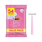BIC Silky Touch Womens Disposable Razors, 2-Blade, Travel Covers, 40-Pack