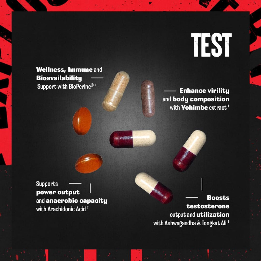 Buy now Animal Test Testosterone Booster for Men - Male Enhancing Supplement Libido Booster for Strength Athletes & Bodybuilders to Increase Stamina, Endurance, Muscle Growth, All-in-One Packs â€“ 21 Day Cycle at indiglob india