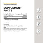 Integrative Therapeutics Activated Charcoal - Digestive & Gut Health Supplement* - Effective Gastrointestinal Support* - Gluten-Free & Dairy-Free - 100 Capsules (50 Servings)