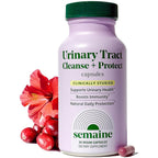 Urinary Tract Cleanse & Protect - Urinary Tract Health for Women, Cranberry Supplement for Women with Standardized Hibiscus, Daily Bladder Support Supplement, 60 Vegan Capsules