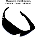Buy now Locs Men's Rectangular Hardcore Wrap 63mm Sunglasses (Matte Black Rubberized Finished) at indiglob india