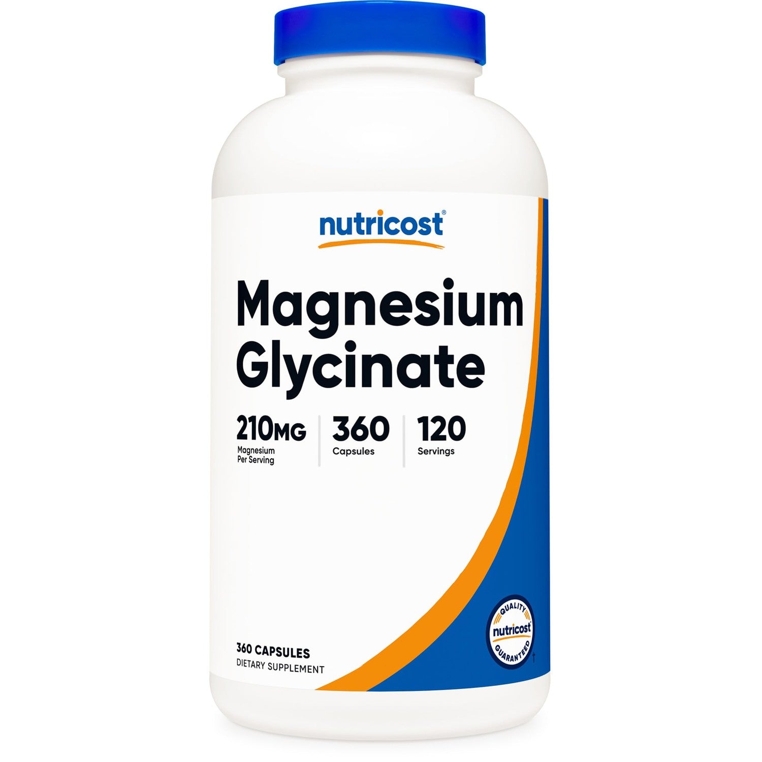 Nutricost Magnesium Glycinate Capsules (210mg) 360 Capsules | Magnesium Glycinate Supplement for Gentle Absorption