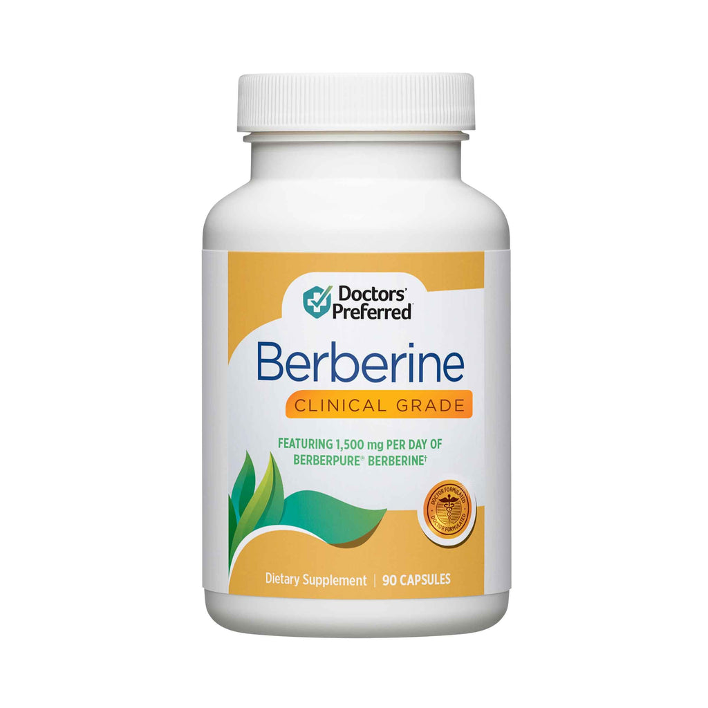 DOCTORS' PREFERRED Berberine HCl Clinical Grade Supplement, 90 Capsules | Metabolic and Cardiovascular Health | Doctor Formulated