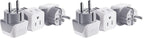 Buy now Ceptics Schuko Germany, France Plug Adapter, Dual Input - Ultra Compact Light Weight - Usa to Russia, South Korea Travel Adaptor Plug - Type E/F (3 Pack) at indiglob india