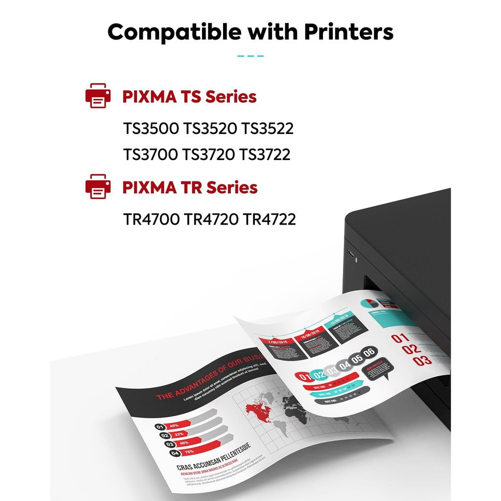 PG-275XL CL-276XL Replacement for Canon Ink 275 and 276 Ink Cartridge 2Pack