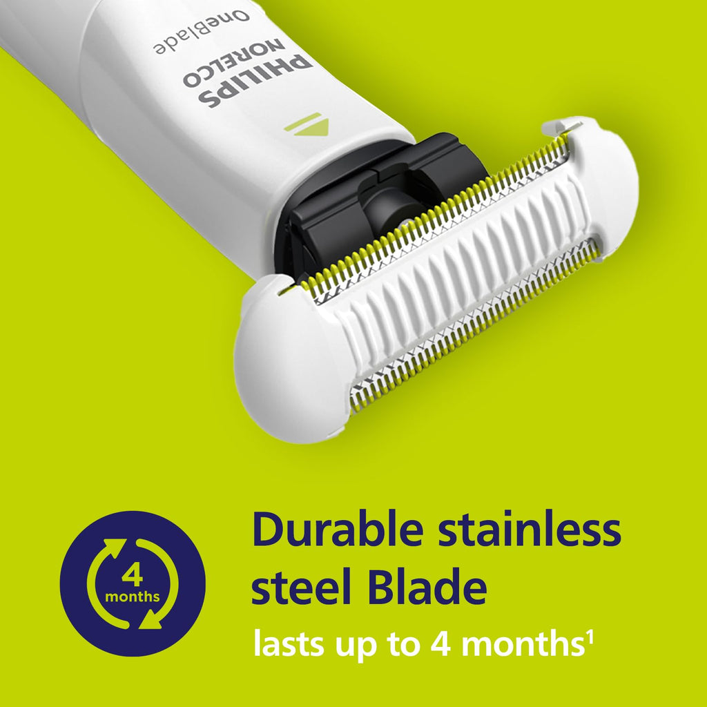 Philips Norelco OneBlade Skin Protect Replacement Blades, 2 Count | Genuine SkinProtect Blades, Designed for Intimate Pubic Grooming, Stainless Steel, Blades Last Up to 8 Months, QP229/80