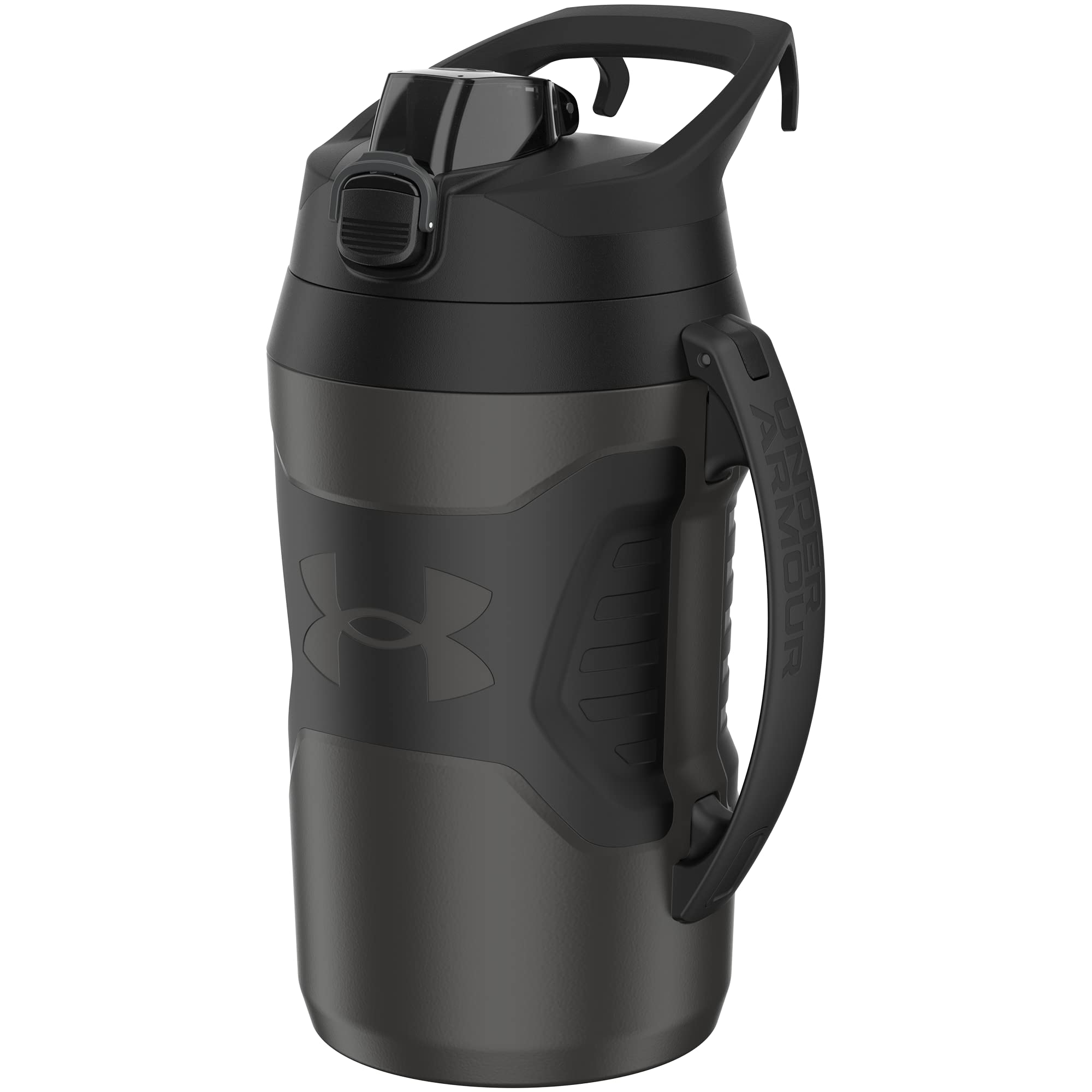 Buy now Under Armour Half Gallon Water Bottle Insulated, 64oz Insulated Water Bottle with Handle, Fence Hook, Leak Resistant, for Baseball, Football & More, Academy/Black at indiglob india