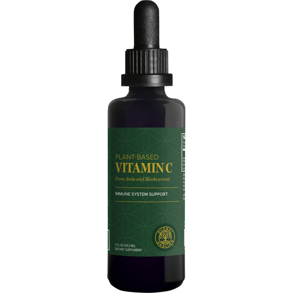 Organic Vitamin C Liquid Drops 180mg, Immune & Energy Support (2 Oz)