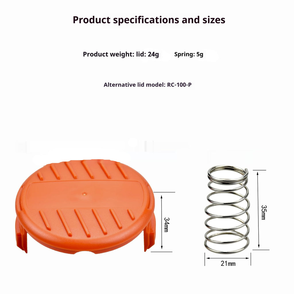 Black & Decker AF-100 Weed Eater Spool, 0.065" Auto Feed String Trimmer Replacement Parts, Pre-Wound Weed Eater String Refill for Lawn Care