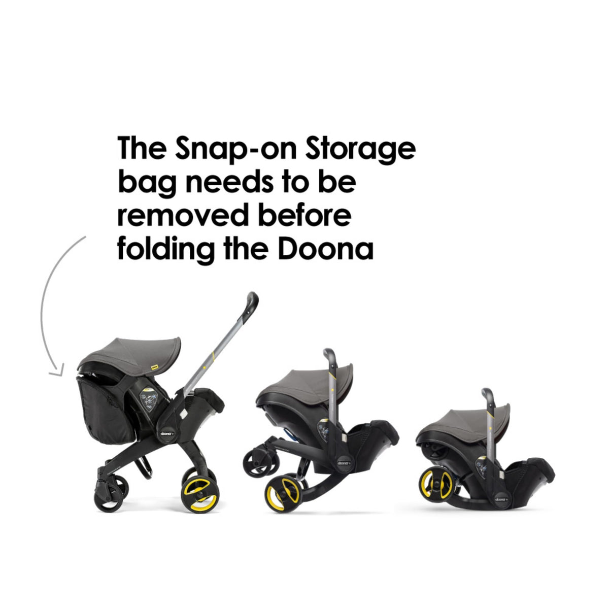 Doona Snap-on Storage - Compatible with Doona Car Seat & Stroller