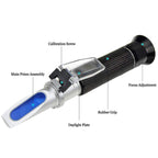 Agriculture Solutions Salinity Refractometer for Seawater and Marine Fishkeeping Aquarium 0-100 PPT with Automatic Temperature Compensation